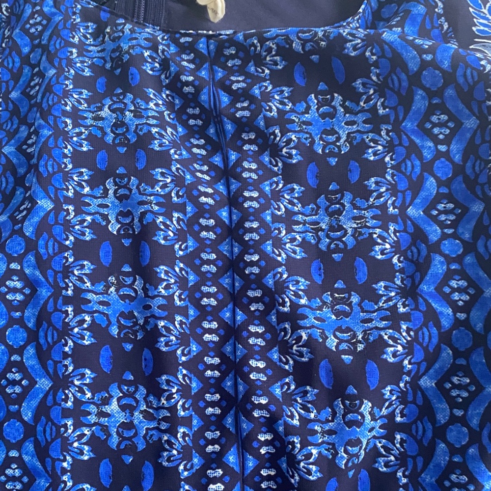 Japna Blue Patterned Mini Dress - Picture 3 of 3